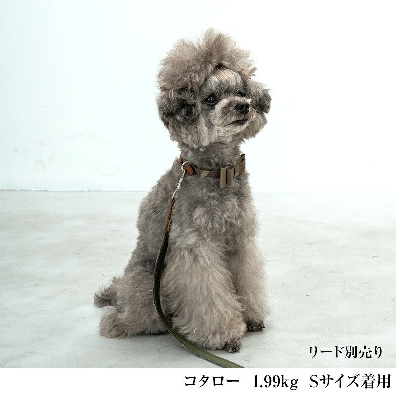 【CRAZYBOO公式】カラー 首輪 イエローチェック デニム 迷彩 ストライプ ヒッコリー トリコロール S/M/L クレイジーブー 犬用 小型犬 トイプードル チワワ ダックス cb689714