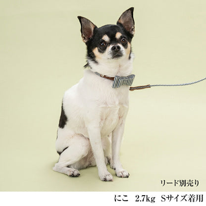 【CRAZYBOO公式】カラー 首輪 イエローチェック デニム 迷彩 ストライプ ヒッコリー トリコロール S/M/L クレイジーブー 犬用 小型犬 トイプードル チワワ ダックス cb689714