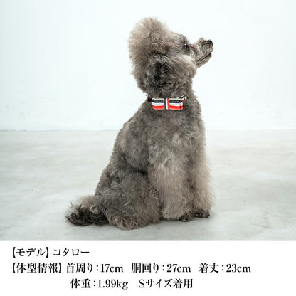 【CRAZYBOO公式】カラー 首輪 イエローチェック デニム 迷彩 ストライプ ヒッコリー トリコロール S/M/L クレイジーブー 犬用 小型犬 トイプードル チワワ ダックス cb689714