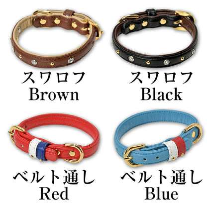 【CRAZYBOO公式】首輪 カラー スワロフ ベルト通し S/M/L クレイジーブー 犬用 小型犬 トイプードル チワワ ダックス cb119828-1