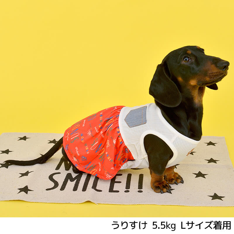 SUNDAYプリントワンピ XS/S/M/L/XL D's Chat-ディーズチャット- 犬服 ドッグウェア トイプードル チワワ ポメラニアン DS21SS ds154083-1