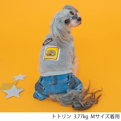 ボアデニムつなぎ XS/S/M/L/XL/XXL/DS/DM D's Chat-ディーズチャット- 犬服 ドッグウェア 小型犬 ダックス DS22AW ds163150-1