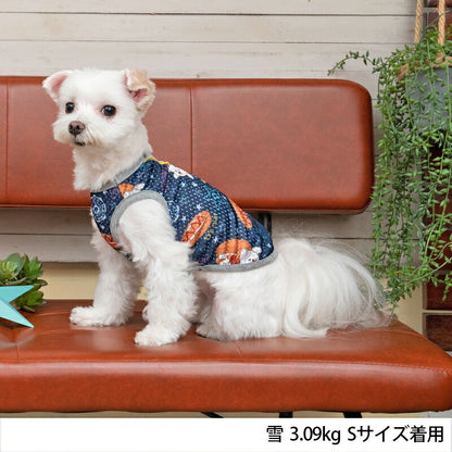 ホットDOGプリントメッシュタンク XS/S/M/L/XL/XXL/DS/DM/DL/FBM D's Chat-ディーズチャット- 犬服 ドッグウェア 小型犬 ダックス フレブル DS23SS ds231166-1