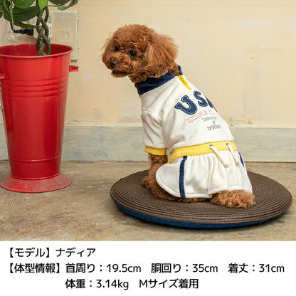 アメリカンチアワンピ XS/S/M/L/XL/XXL/DS/DM D's Chat-ディーズチャット- 犬服 ドッグウェア 小型犬 ダックス DS23AW ds231198-1