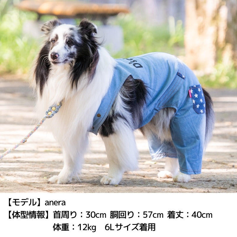 アメリカンポケットオーバーオール XS/S/M/L/XL/XXL/DXS/DS/DM/4L/5L/6L/OS/OM/OL D's Chat-ディーズチャット- 犬服 小型犬 ドッグウェア DS24SS ds241218-1