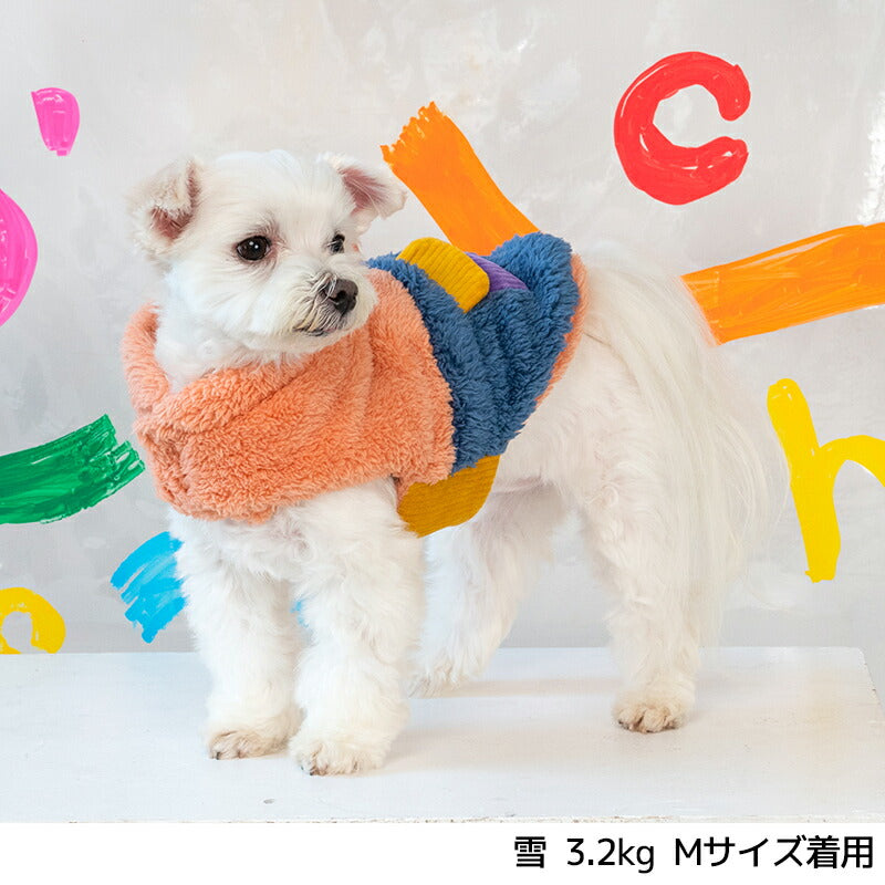 切替ボアアウター XS/S/M/L/XL/XXL/DXS/DS/DM/DL/FBS/FBM/FBL D's Chat-ディーズチャット- 犬服 小型犬 ドッグウェア DS24AW ds241236