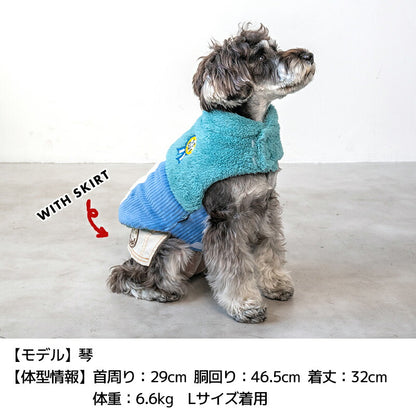 切替ボアアウター XS/S/M/L/XL/XXL/DXS/DS/DM/DL/FBS/FBM/FBL D's Chat-ディーズチャット- 犬服 小型犬 ドッグウェア DS24AW ds241236