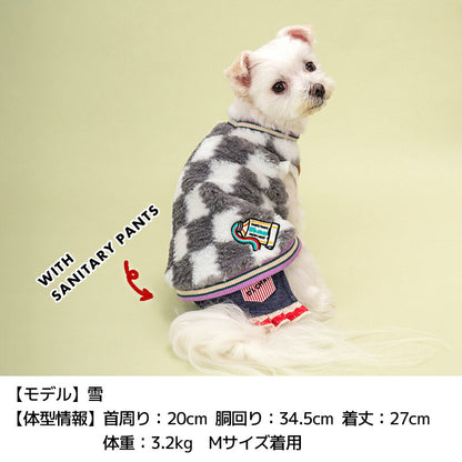 ブロックチェックタンク XS/S/M/L/XL/XXL/DXS/DS/DM/DL/FBS/FBM/FBL D's Chat-ディーズチャット- 犬服 小型犬 ドッグウェア DS24AW ds241241