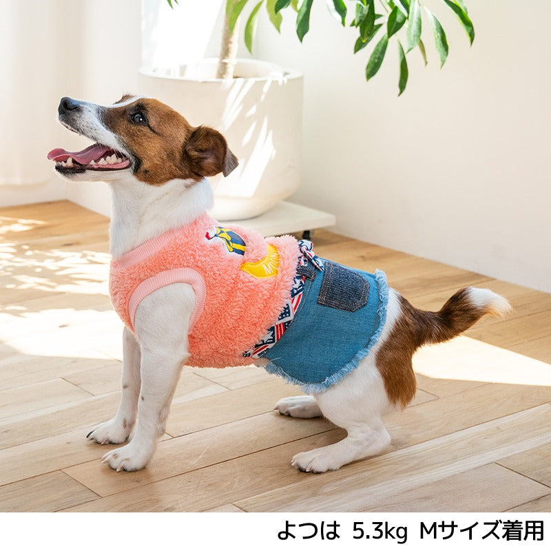 腰リボン付ワンピ XS/S/M/L/XL D's Chat-ディーズチャット- 犬服 小型犬 ドッグウェア DS24AW ds241243