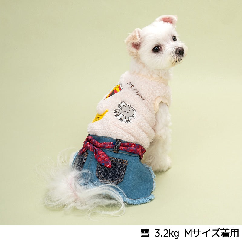 腰リボン付ワンピ XS/S/M/L/XL D's Chat-ディーズチャット- 犬服 小型犬 ドッグウェア DS24AW ds241243