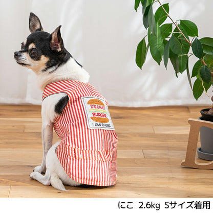 ストライプバーガータンク XS/S/M/L/XL/XXL D's Chat-ディーズチャット- 犬服 小型犬 ドッグウェア DS25SS ds251263