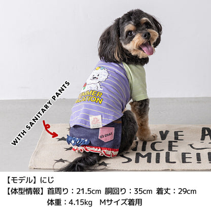 ディーズ君配色Tシャツ XS/S/M/L/XL/XXL/DXS/DS/DM D's Chat-ディーズチャット- 犬服 小型犬 ドッグウェア DS25SS ds251268