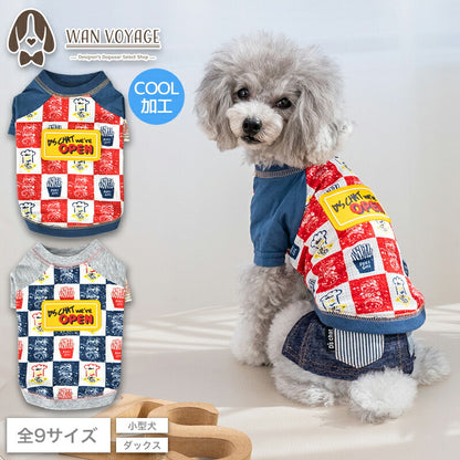 ラバーワッペンTシャツ XS/S/M/L/XL/XXL/DXS/DS/DM D's Chat-ディーズチャット- 犬服 小型犬 ドッグウェア DS25SS ds251269