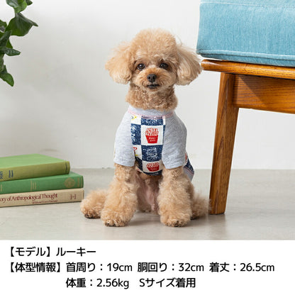 ラバーワッペンTシャツ XS/S/M/L/XL/XXL/DXS/DS/DM D's Chat-ディーズチャット- 犬服 小型犬 ドッグウェア DS25SS ds251269