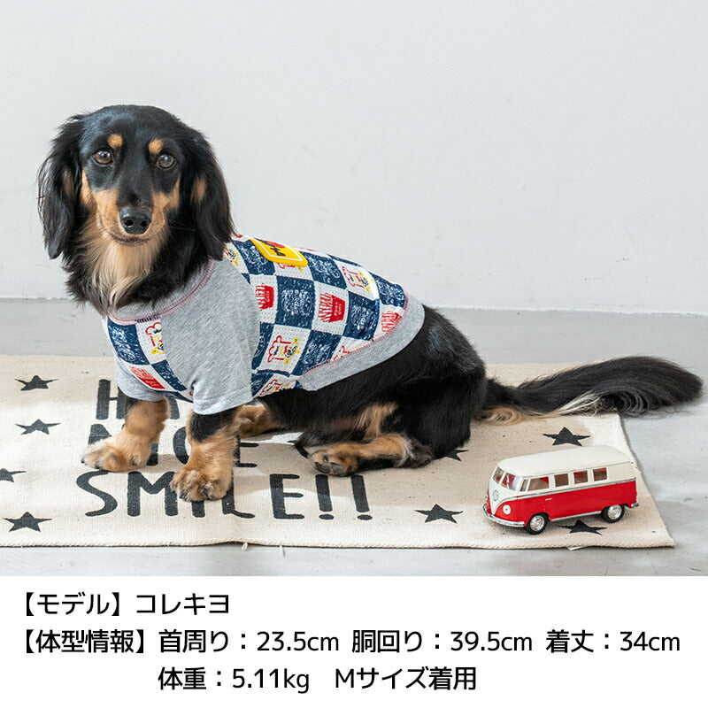 ラバーワッペンTシャツ XS/S/M/L/XL/XXL/DXS/DS/DM D's Chat-ディーズチャット- 犬服 小型犬 ドッグウェア DS25SS ds251269