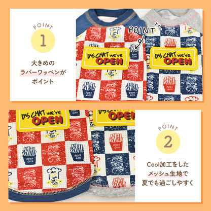 ラバーワッペンTシャツ XS/S/M/L/XL/XXL/DXS/DS/DM D's Chat-ディーズチャット- 犬服 小型犬 ドッグウェア DS25SS ds251269