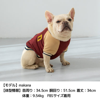 背開きスタジャン XS/S/M/L/XL/XXL/DXS/DS/DM/FBS/FBM/FBL D's Chat-ディーズチャット- 犬服 小型犬 ダックス フレブル ドッグウェア DS25AW ds251294