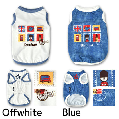 スタンプメッシュタンク XS/S/M/L/XL/XXL/DXS/DS/DM/DL/FBS/FBM/FBL D's Chat-ディーズチャット- 犬服 小型犬 ダックス フレブル ドッグウェア DS26SS ds261303