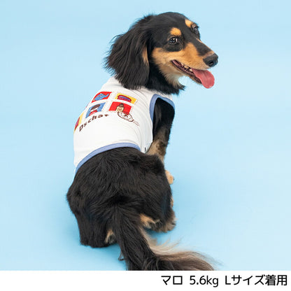スタンプメッシュタンク XS/S/M/L/XL/XXL/DXS/DS/DM/DL/FBS/FBM/FBL D's Chat-ディーズチャット- 犬服 小型犬 ダックス フレブル ドッグウェア DS26SS ds261303