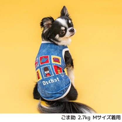 スタンプメッシュタンク XS/S/M/L/XL/XXL/DXS/DS/DM/DL/FBS/FBM/FBL D's Chat-ディーズチャット- 犬服 小型犬 ダックス フレブル ドッグウェア DS26SS ds261303