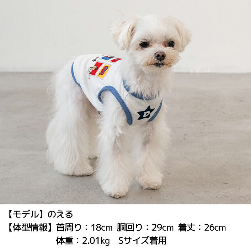 スタンプメッシュタンク XS/S/M/L/XL/XXL/DXS/DS/DM/DL/FBS/FBM/FBL D's Chat-ディーズチャット- 犬服 小型犬 ダックス フレブル ドッグウェア DS26SS ds261303