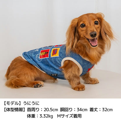 スタンプメッシュタンク XS/S/M/L/XL/XXL/DXS/DS/DM/DL/FBS/FBM/FBL D's Chat-ディーズチャット- 犬服 小型犬 ダックス フレブル ドッグウェア DS26SS ds261303
