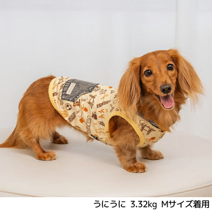 デニムフードメッシュパーカ XS/S/M/L/XL/XXL/DXS/DS/DM/DL/FBS/FBM/FBL D's Chat-ディーズチャット- 犬服 小型犬 ダックス フレブル ドッグウェア DS26SS ds261304
