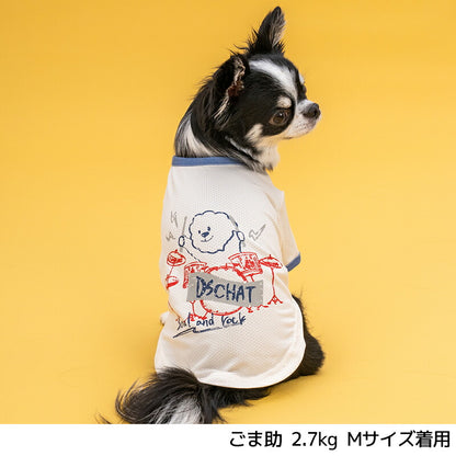 ディーズ君ドラムTシャツ XS/S/M/L/XL/XXL/DXS/DS/DM/DL/FBS/FBM/FBL D's Chat-ディーズチャット- 犬服 小型犬 ダックス フレブル ドッグウェア DS26SS ds261306