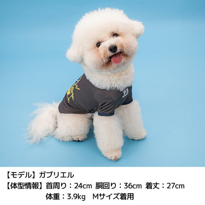 ディーズ君ドラムTシャツ XS/S/M/L/XL/XXL/DXS/DS/DM/DL/FBS/FBM/FBL D's Chat-ディーズチャット- 犬服 小型犬 ダックス フレブル ドッグウェア DS26SS ds261306
