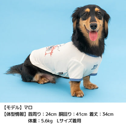 ディーズ君ドラムTシャツ XS/S/M/L/XL/XXL/DXS/DS/DM/DL/FBS/FBM/FBL D's Chat-ディーズチャット- 犬服 小型犬 ダックス フレブル ドッグウェア DS26SS ds261306