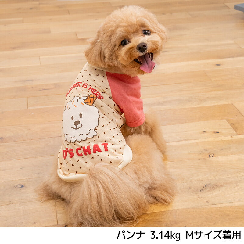 ディーズ君ラグランTシャツ XS/S/M/L/XL/XXL/DXS/DS/DM/DL/FBS/FBM/FBL D's Chat-ディーズチャット- 犬服 小型犬 ダックス フレブル ドッグウェア DS26SS ds261307
