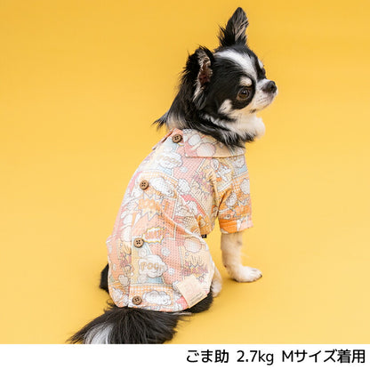 アメコミメッシュシャツ XS/S/M/L/XL/XXL/DXS/DS/DM/DL/FBS/FBM/FBL D's Chat-ディーズチャット- 犬服 小型犬 ダックス フレブル ドッグウェア DS26SS ds261308
