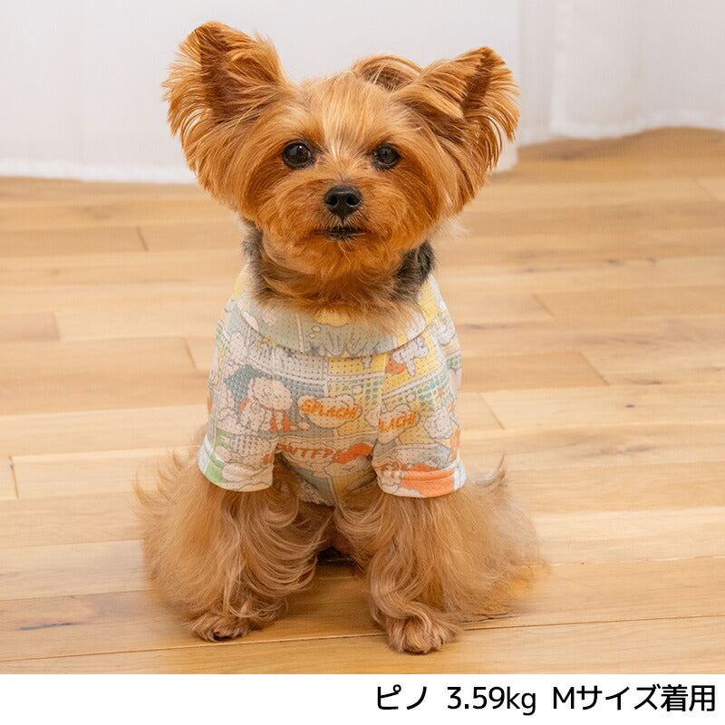 アメコミメッシュシャツ XS/S/M/L/XL/XXL/DXS/DS/DM/DL/FBS/FBM/FBL D's Chat-ディーズチャット- 犬服 小型犬 ダックス フレブル ドッグウェア DS26SS ds261308