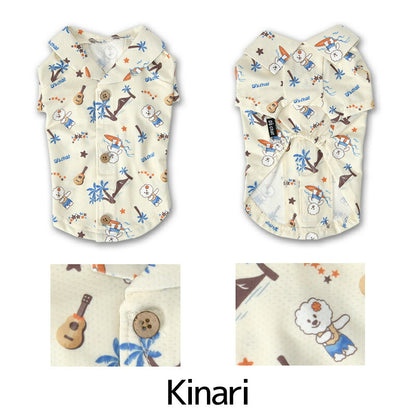 背開きアロハシャツ XS/S/M/L/XL/XXL/DXS/DS/DM/DL/FBS/FBM/FBL/4L/5L/6L/OS/OM/OL D's Chat-ディーズチャット- 犬服 小型犬 大型犬 ダックス フレブル ドッグウェア DS26SS ds261314