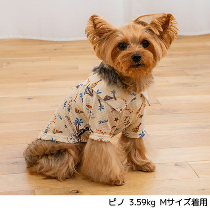 背開きアロハシャツ XS/S/M/L/XL/XXL/DXS/DS/DM/DL/FBS/FBM/FBL/4L/5L/6L/OS/OM/OL D's Chat-ディーズチャット- 犬服 小型犬 大型犬 ダックス フレブル ドッグウェア DS26SS ds261314