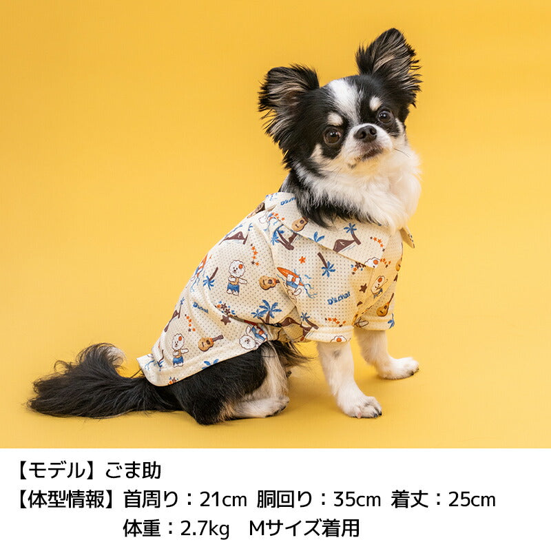 背開きアロハシャツ XS/S/M/L/XL/XXL/DXS/DS/DM/DL/FBS/FBM/FBL/4L/5L/6L/OS/OM/OL D's Chat-ディーズチャット- 犬服 小型犬 大型犬 ダックス フレブル ドッグウェア DS26SS ds261314
