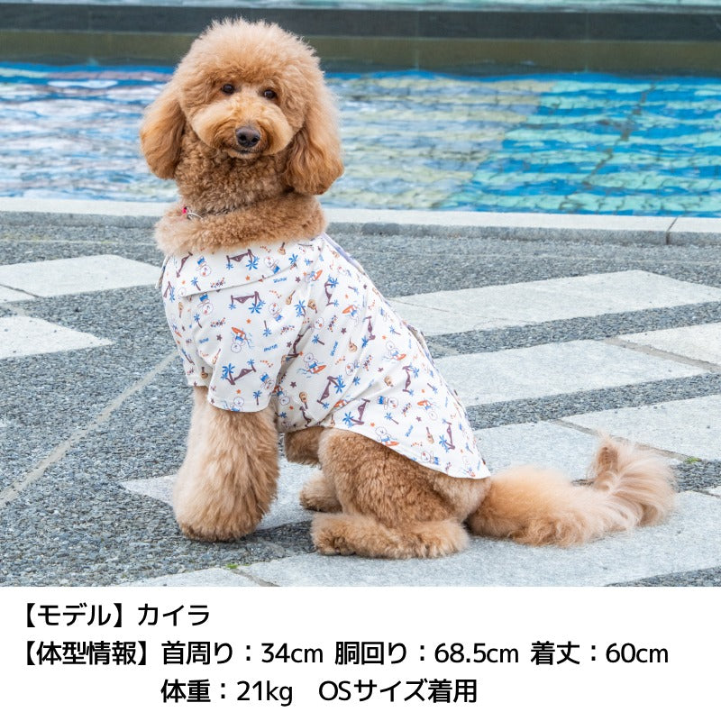 背開きアロハシャツ XS/S/M/L/XL/XXL/DXS/DS/DM/DL/FBS/FBM/FBL/4L/5L/6L/OS/OM/OL D's Chat-ディーズチャット- 犬服 小型犬 大型犬 ダックス フレブル ドッグウェア DS26SS ds261314