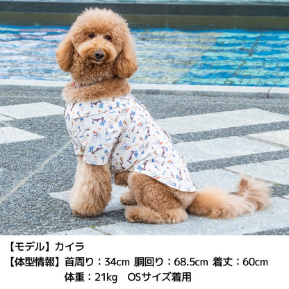 背開きアロハシャツ XS/S/M/L/XL/XXL/DXS/DS/DM/DL/FBS/FBM/FBL/4L/5L/6L/OS/OM/OL D's Chat-ディーズチャット- 犬服 小型犬 大型犬 ダックス フレブル ドッグウェア DS26SS ds261314