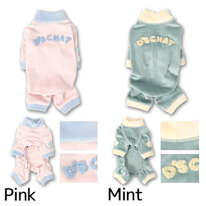 ニュアンスカラーつなぎ XS/S/M/L/XL/XXL/DXS/DS/DM/FBS/FBM/FBL/4L/5L/6L/OS/OM/OL D's Chat-ディーズチャット- 犬服 小型犬 大型犬 ダックス フレブル ドッグウェア DS26AW