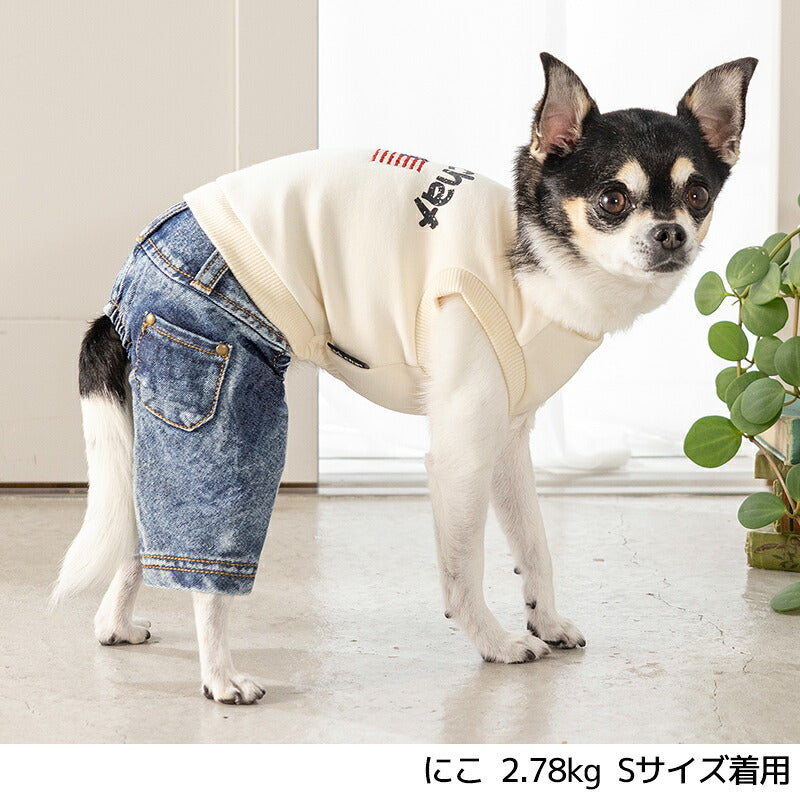 アメリカン刺しゅうつなぎ XS/S/M/L/XL/XXL/DXS/DS/DM D's Chat-ディーズチャット- 犬服 小型犬 ダックス ドッグウェア DS26AW