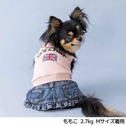 イギリス刺しゅうワンピ XS/S/M/L/XL D's Chat-ディーズチャット- 犬服 小型犬 ドッグウェア DS26AW