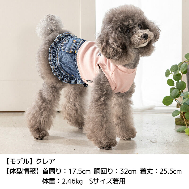 イギリス刺しゅうワンピ XS/S/M/L/XL D's Chat-ディーズチャット- 犬服 小型犬 ドッグウェア DS26AW