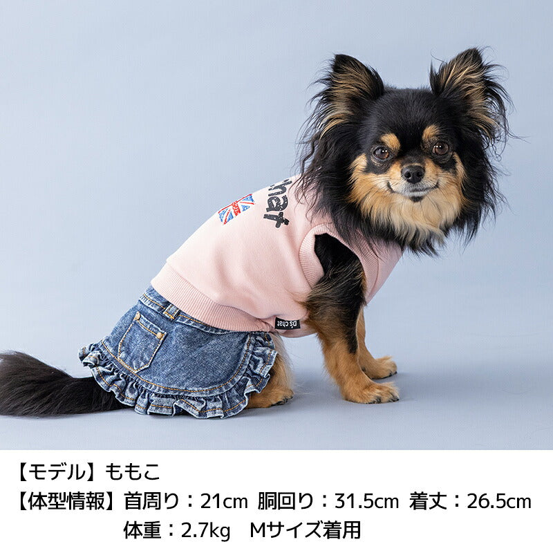 イギリス刺しゅうワンピ XS/S/M/L/XL D's Chat-ディーズチャット- 犬服 小型犬 ドッグウェア DS26AW