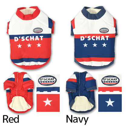 裏起毛ナイロンアウター XS/S/M/L/XL/XXL/DXS/DS/DM/DL/FBS/FBM/FBL D's Chat-ディーズチャット- 犬服 暖かい 小型犬 ダックス フレブル ドッグウェア DS26AW