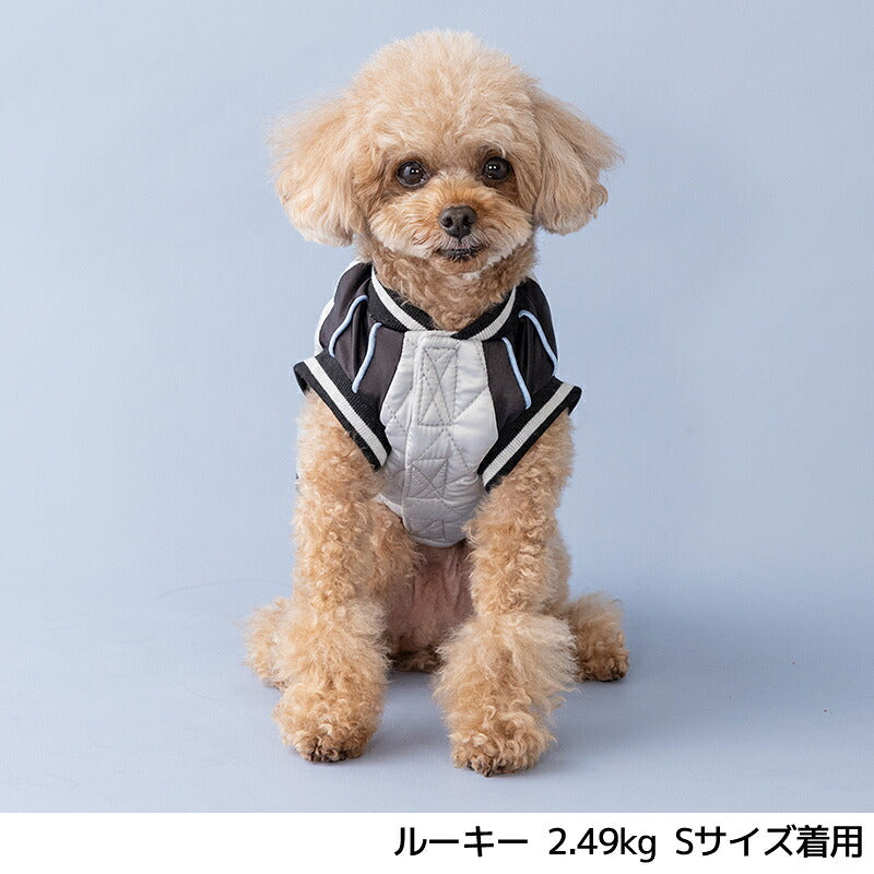 ドラゴン刺しゅうスカジャン XS/S/M/L/XL/XXL/DXS/DS/DM/FBS/FBM/FBL/4L/5L/6L/OS/OM/OL D's Chat-ディーズチャット- 犬服 暖かい 小型犬 大型犬 ダックス フレブル ドッグウェア DS26AW
