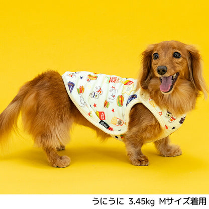 ファーストフード柄アウター XS/S/M/L/XL/XXL/DXS/DS/DM/DL/FBS/FBM/FBL D's Chat-ディーズチャット- 犬服 暖かい 着脱簡単 小型犬 ダックス フレブル ドッグウェア DS26AW
