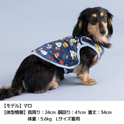 ファーストフード柄アウター XS/S/M/L/XL/XXL/DXS/DS/DM/DL/FBS/FBM/FBL D's Chat-ディーズチャット- 犬服 暖かい 着脱簡単 小型犬 ダックス フレブル ドッグウェア DS26AW