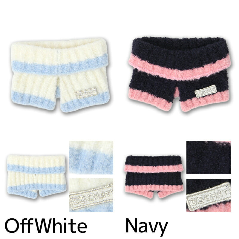 バイカラーニットマフラー S/M/L D's Chat-ディーズチャット- 犬用 マフラー 防寒具 小型犬 DS26AW