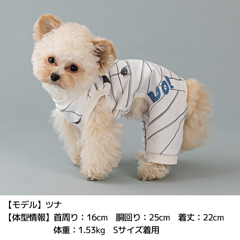 包帯ぐるぐるつなぎ S/M/L/XL Dulce-ドゥルチェ- 犬服 ドッグウェア DU25AW du251174