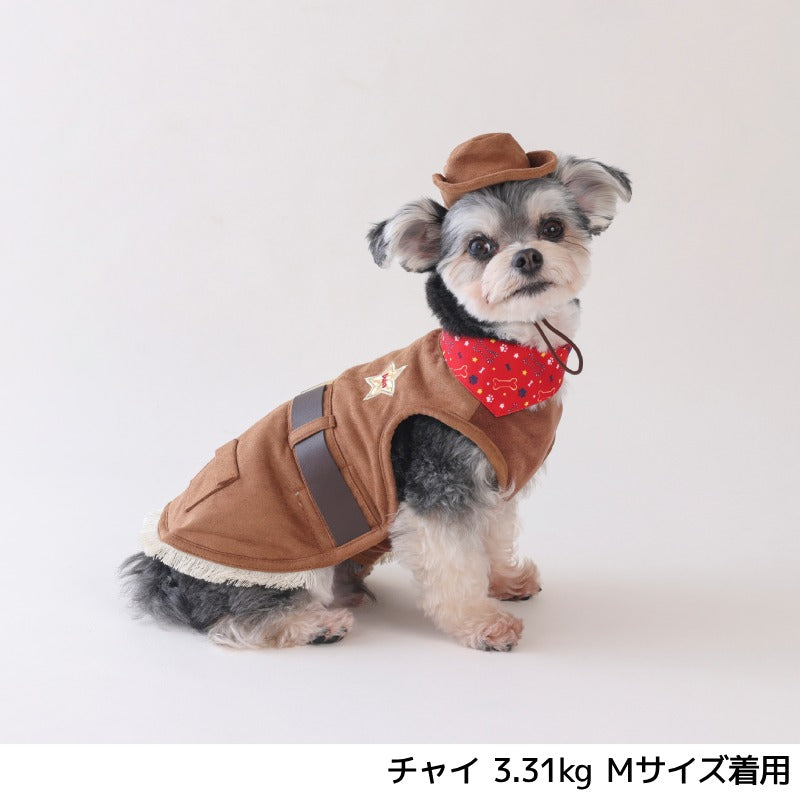 ウエスタンベスト S/M/L/XL Dulce-ドゥルチェ- 犬服 ドッグウェア DU25AW du251176